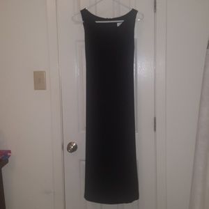 Long simple black dress